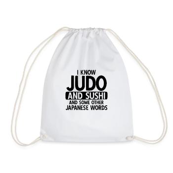 Japanischer Kampfsport Judo - Turnbeutel - Weiß - Vorne