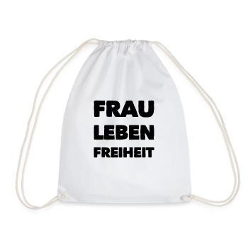 Frau Leben Freiheit Iran - Turnbeutel - Weiß - Vorne