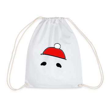 Sloth Christmas Cute Sloth Vector 4 - Drawstring Bag - white - Front
