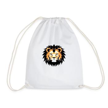 Royal Cartoon Lion Lions Comic 14 - Drawstring Bag - white - Front