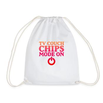 Tv Canapé Chips Mode On 2 - Sac de sport léger - blanc - Devant