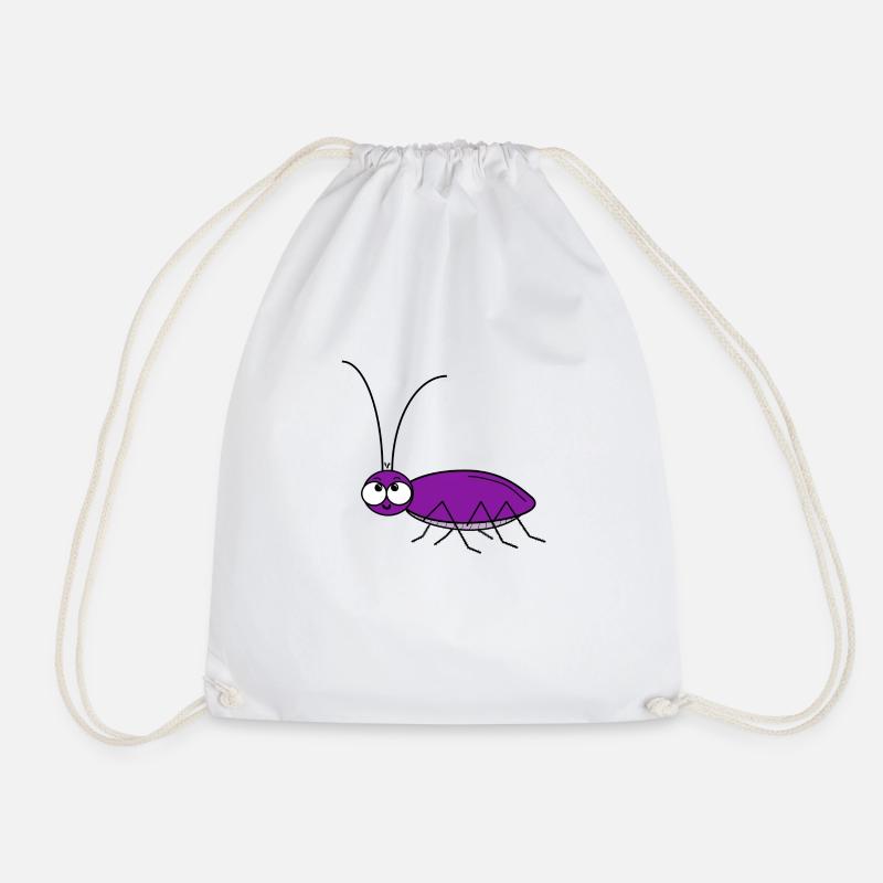 Cockroach - Drawstring Bag - white