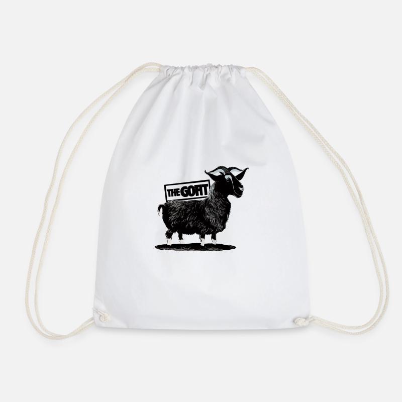 AF GOAT - Drawstring Bag - white