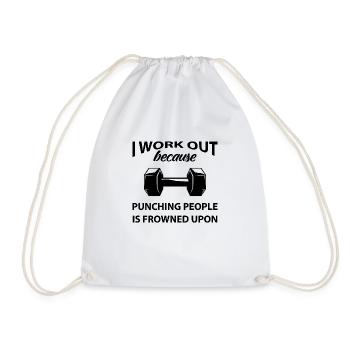 Je fais de la musculation. Cadeau drôles Fitness - Sac de sport léger - blanc - Devant