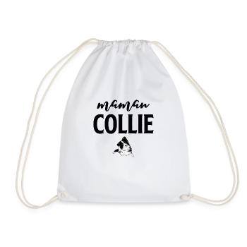 Maman collie 1 - Sac de sport léger - blanc - Devant