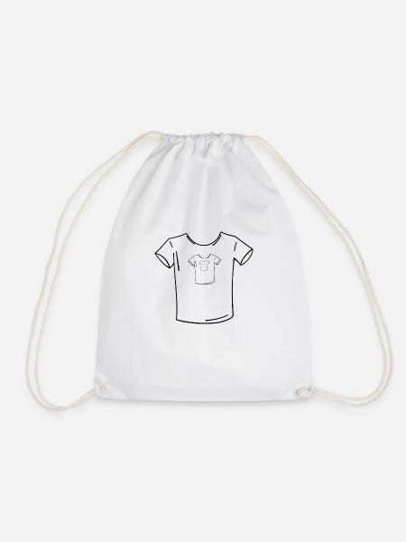 Ein T-shirt auf ein T-shirt - Turnbeutel - Weiß