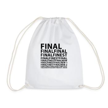 Final Finest - Turnbeutel - Weiß - Vorne