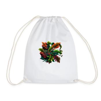 Les feuilles - Sac de sport léger - blanc - Devant