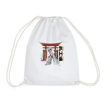 JAPANISCHER SAMURAI I KRIEGER - Turnbeutel - Weiß - Vorne