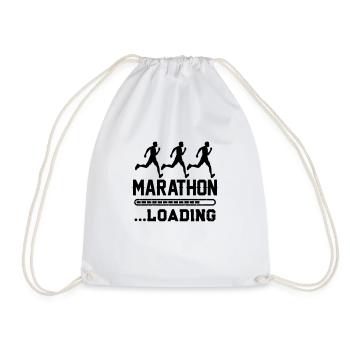 marathon loading 1 - Turnbeutel - Weiß - Vorne