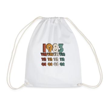 Vintage 1983 - Sac de sport léger - blanc - Devant