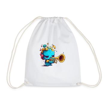 Art de la trompette - Sac de sport léger - blanc - Devant
