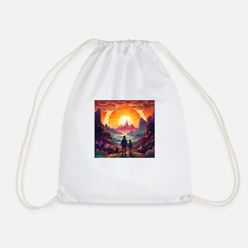 Magical journey - Drawstring Bag - white