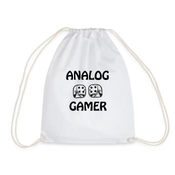 Boardgame Chess Backgammon Game Night - Drawstring Bag - white - Front
