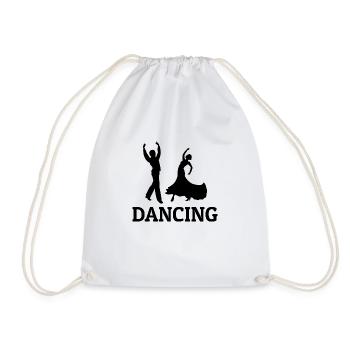 Dancing Dance Music - Turnbeutel - Weiß - Vorne