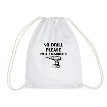 Craftsman Handyman Craft Tool Construction Site - Drawstring Bag - white - Front