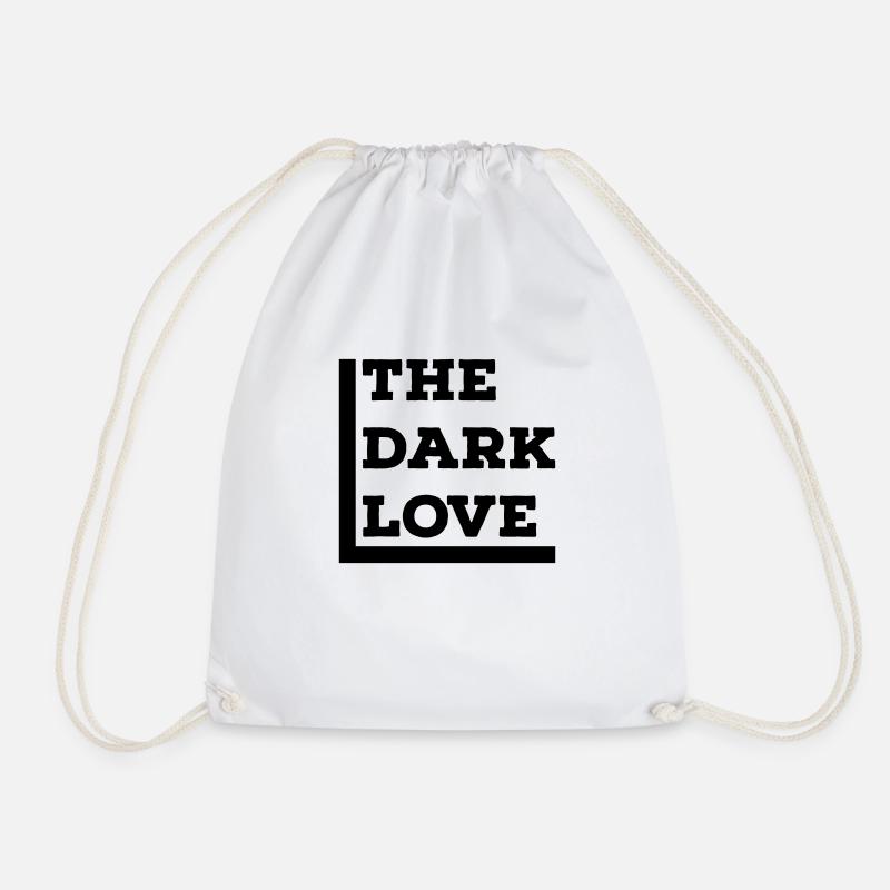Dark Love - Drawstring Bag - white
