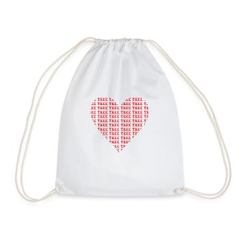 Love TEKK - Drawstring Bag - white - Front