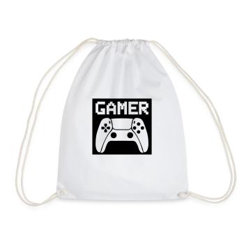 gamer controller - Turnbeutel - Weiß - Vorne