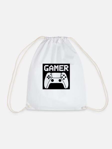gamer controller - Turnbeutel - Weiß