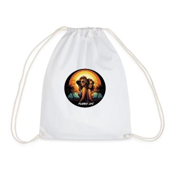 Floride Vie Vie Plage Soleil Palmiers Femmes - Sac de sport léger - blanc - Devant