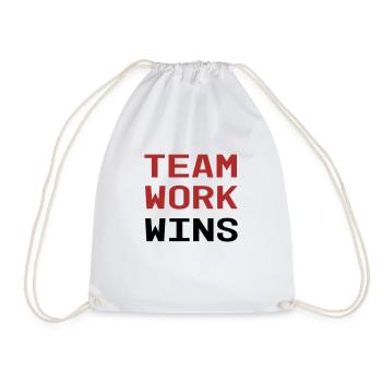 Teamwork - Turnbeutel - Weiß - Vorne