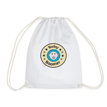 Baby Boomer - Drawstring Bag - white - Front