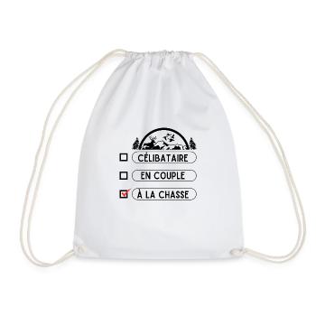 Saint Valentin chasseur - Sac de sport léger - blanc - Devant