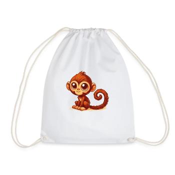 Singe - Sac de sport léger - blanc - Devant