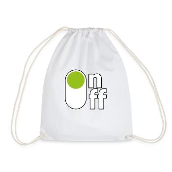 On/off - Turnbeutel - Weiß - Vorne