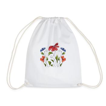 Fleur - Sac de sport léger - blanc - Devant