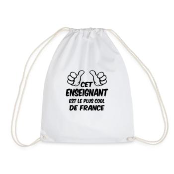 BEST TEACHER - Drawstring Bag - white - Front