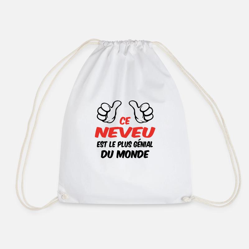 BEST NEPHEW - Drawstring Bag - white