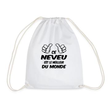 MEILLEUR NEVEU - Sac de sport léger - blanc - Devant