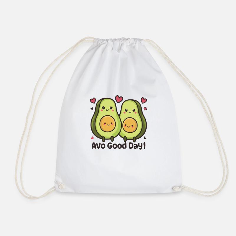 Avocado - Turnbeutel - Weiß