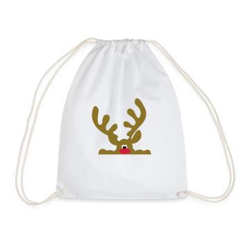 Funny gifts for Christmas - Drawstring Bag - white - Front