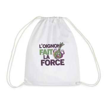 Strength and Bunion - Design Fun - Drawstring Bag - white - Front