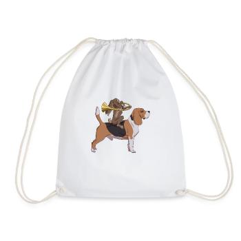 Corne de lièvre de chasse - Sac de sport léger - blanc - Devant