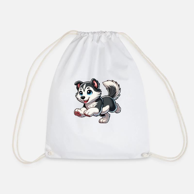 Siberian Husky - Turnbeutel - Weiß