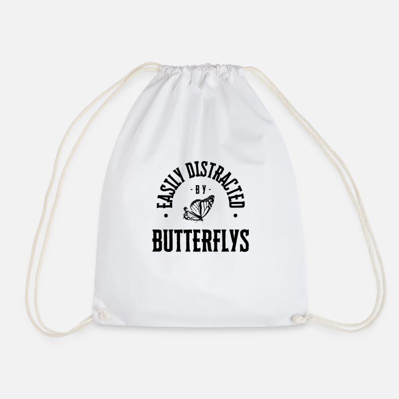Butterflys - Turnbeutel - Weiß