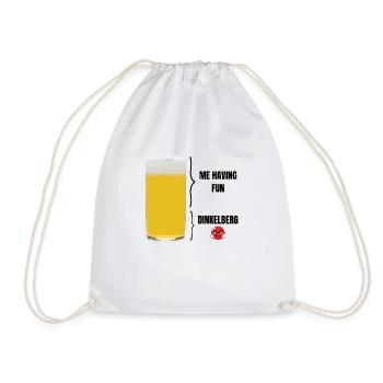 Moi qui m’amuse Dinkleberg drôle bière T-Shirt - Sac de sport léger - blanc - Devant