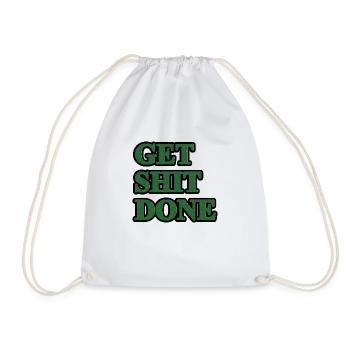 Get Shit Done - Sac de sport léger - blanc - Devant
