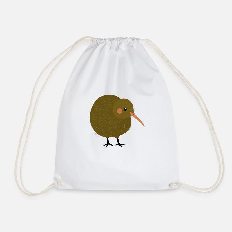 Kiwi bird - Drawstring Bag - white