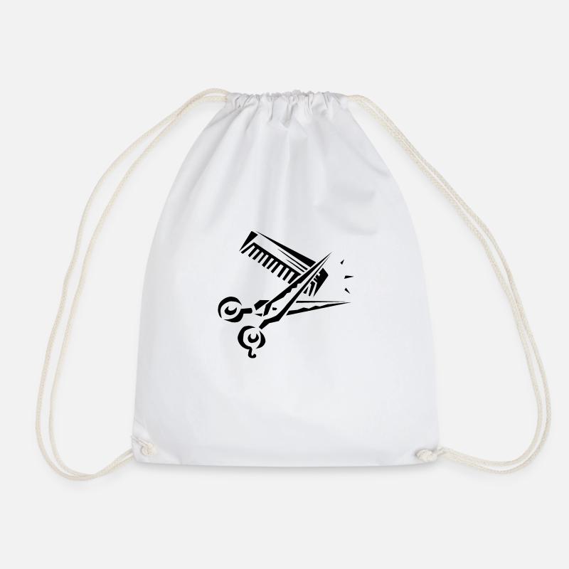 Sissors & peigne - Sac de sport léger - blanc