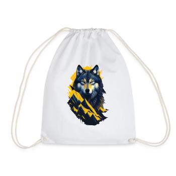 Wolf - Turnbeutel - Weiß - Vorne