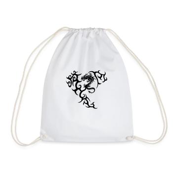 Dragon dragon tribal - Sac de sport léger - blanc - Devant