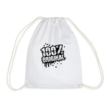 Stamp graffiti 100% original - Drawstring Bag - white - Front