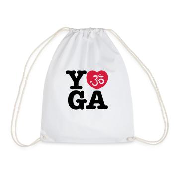 yoga - Turnbeutel - Weiß - Vorne
