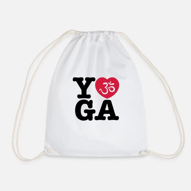 yoga - Turnbeutel - Weiß