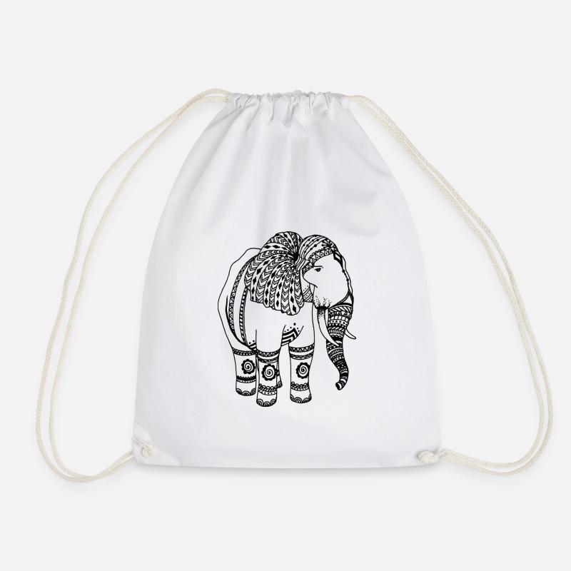 Elefant - Turnbeutel - Weiß